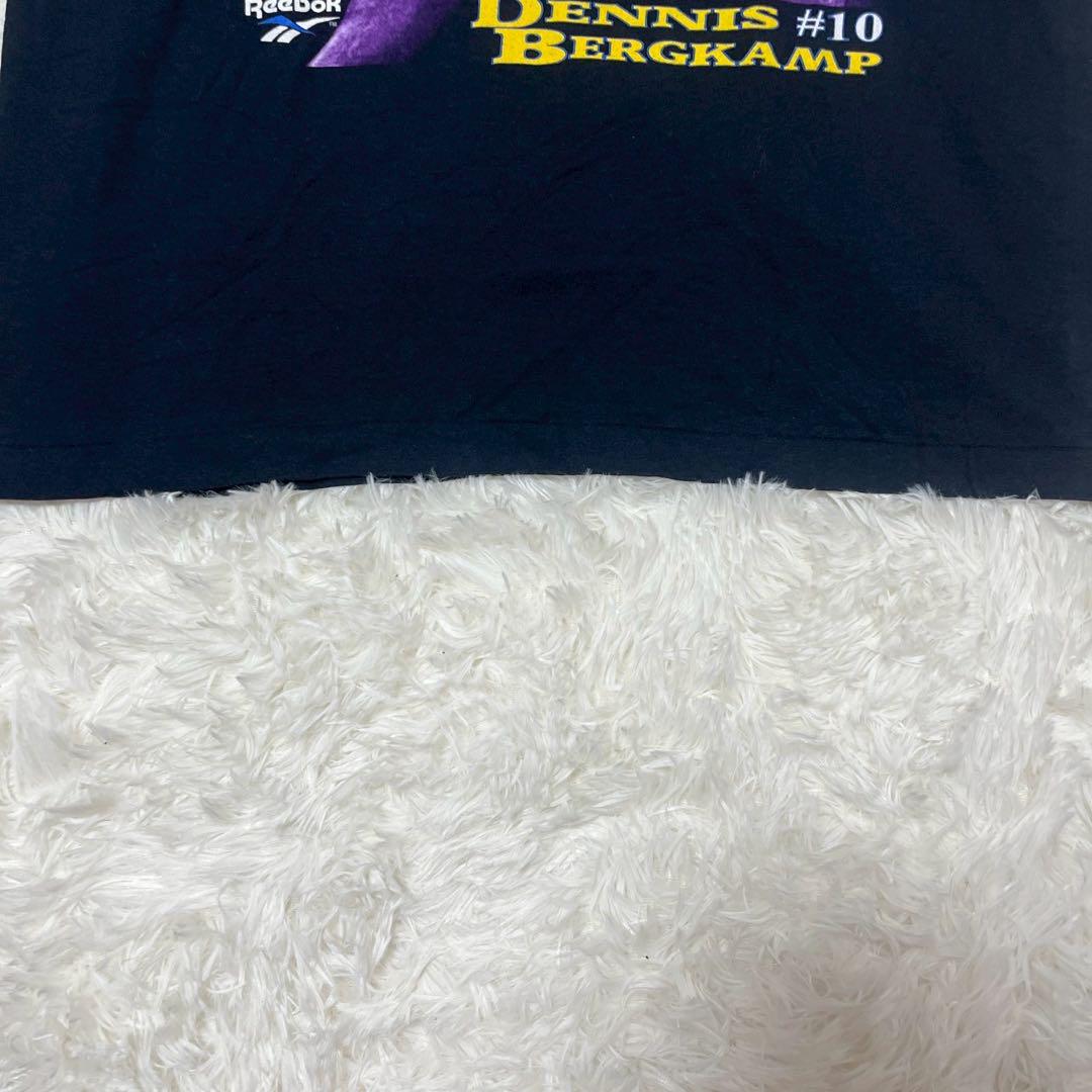 《希少》Reebok Tシャツ ブラック L ベルカンプ USA