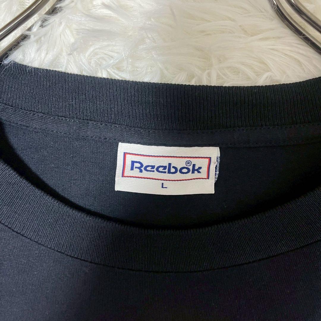 《希少》Reebok Tシャツ ブラック L ベルカンプ USA