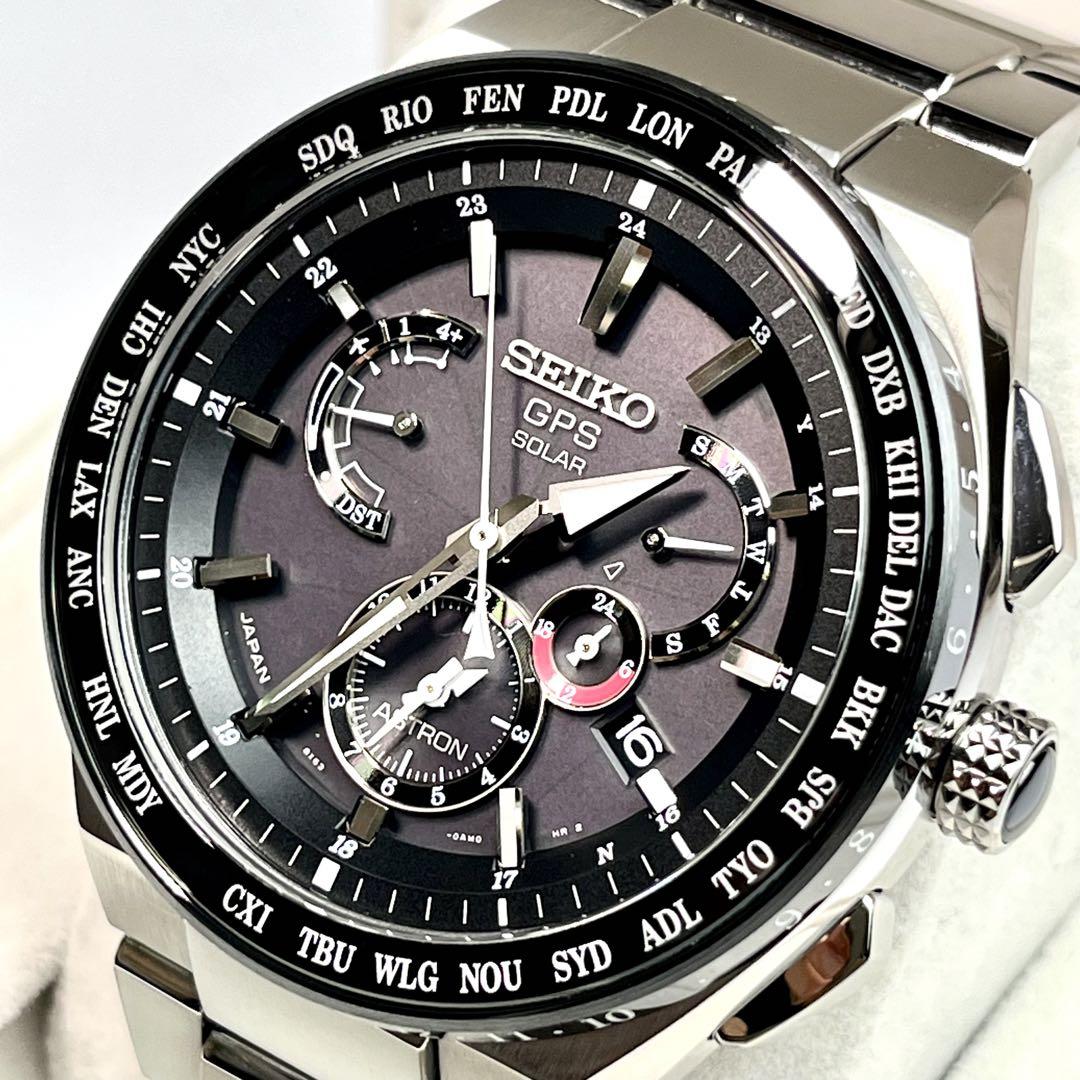 SEIKO　【箱付】　【極美品】　【電波ソーラー】　アストロン　エグゼクティブ