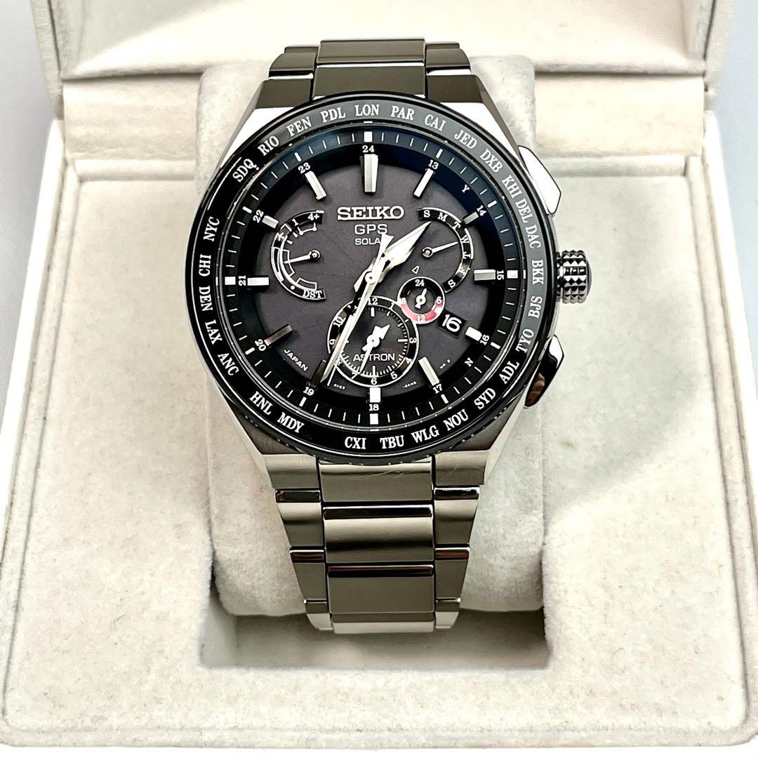 SEIKO　【箱付】　【極美品】　【電波ソーラー】　アストロン　エグゼクティブ