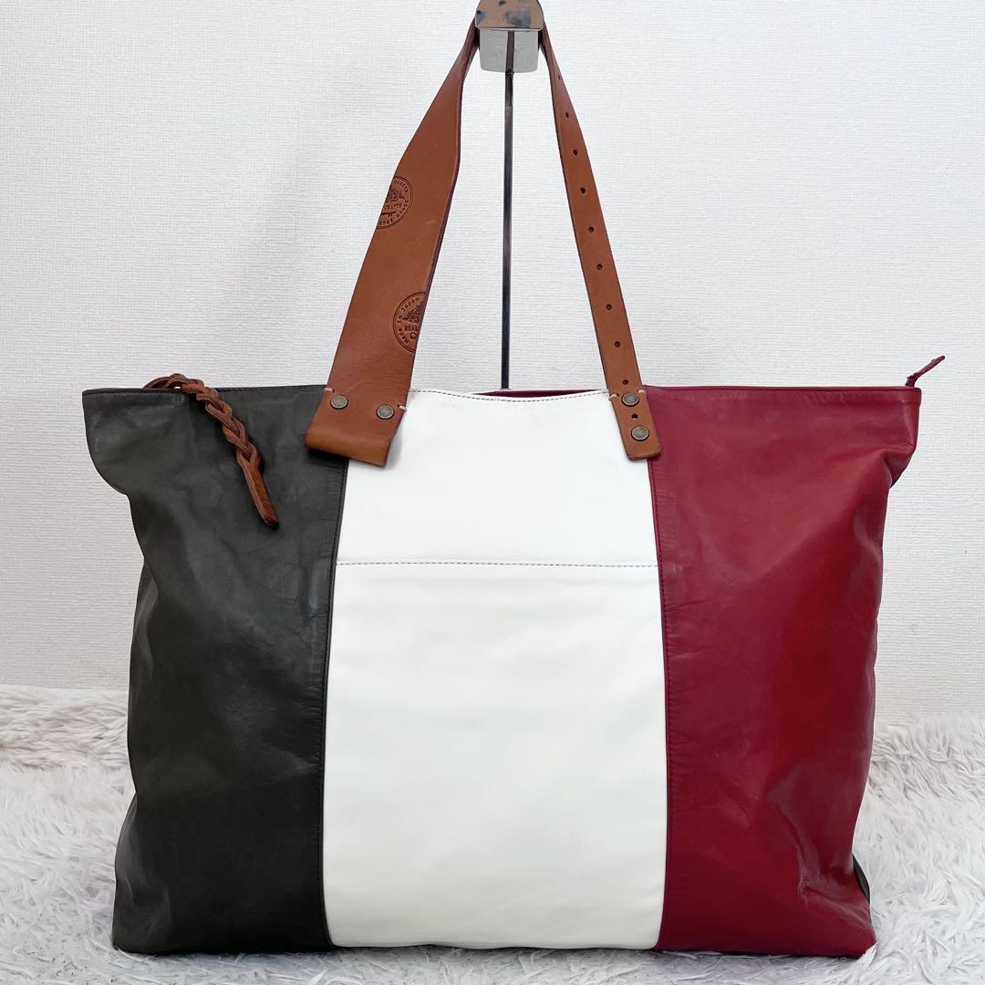極美品.5万円】papas パパスプラス レザーバッグ ショルダー