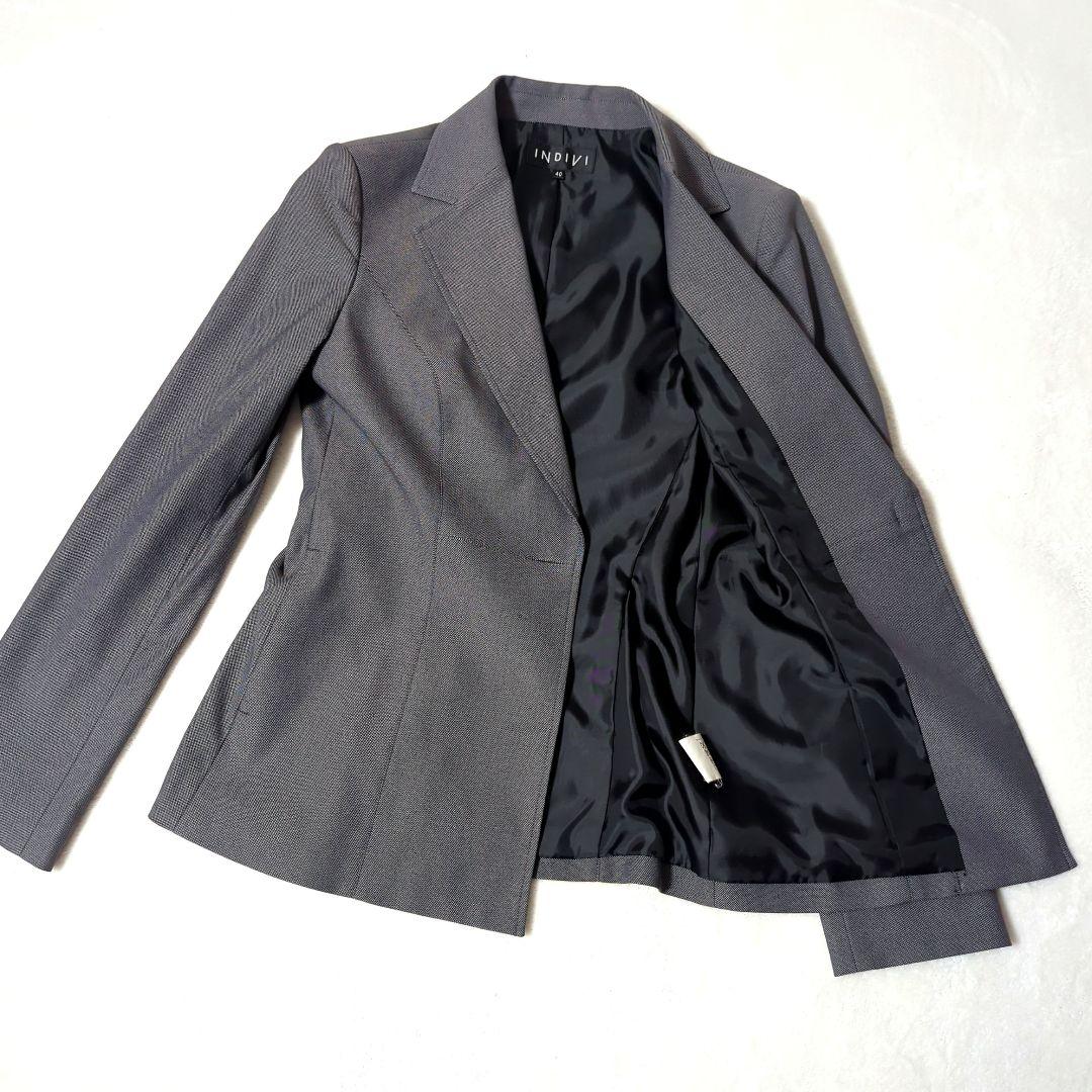 【INDIVI】美品 パンツ セットアップ ジャケット40 パンツ38