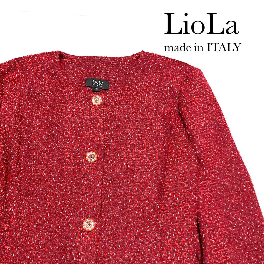 リオラ ノー ジャケット ツイードジャケット イタリア製3XL 4L BARNEYS NEW YORK