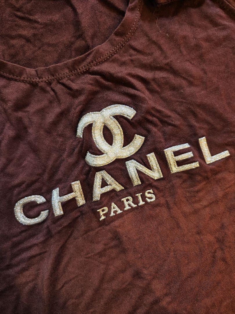 ゆかり様　CHANEL バーガンディ オフショルダー Tシャツ