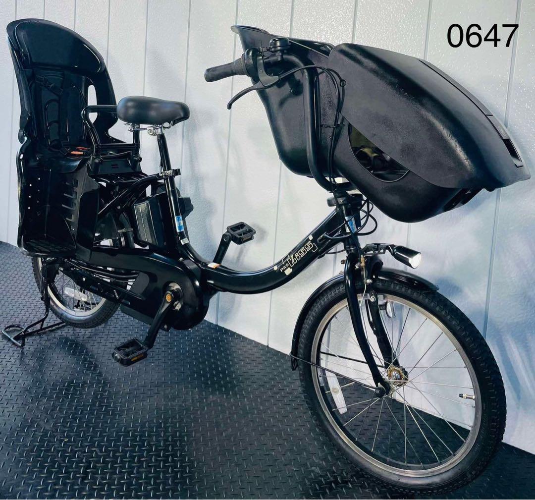 0647 YAMAHA 3人乗り子供乗せ電動自転車.20インチ 画像1