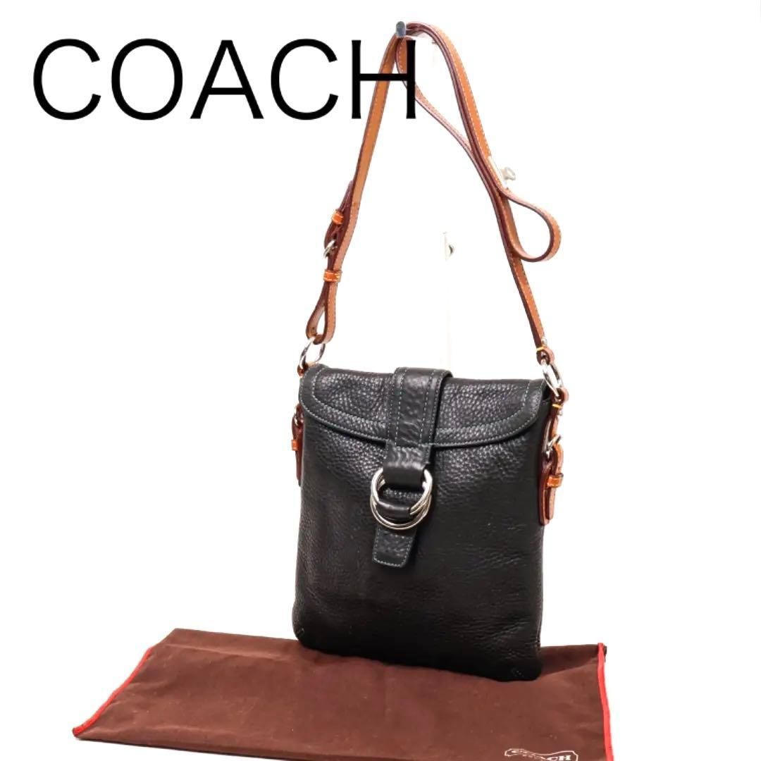 H993-13◾️コーチ ショルダーバッグ斜め掛け レザー 保存袋付