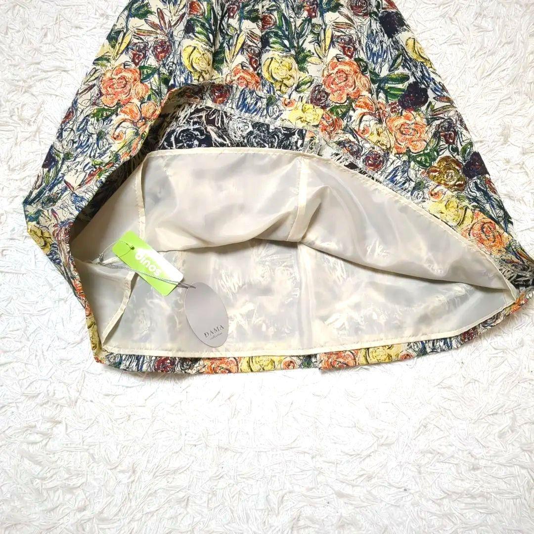 未使用タグ付き】ダーマコレクション☆ジャガード 花柄 総柄