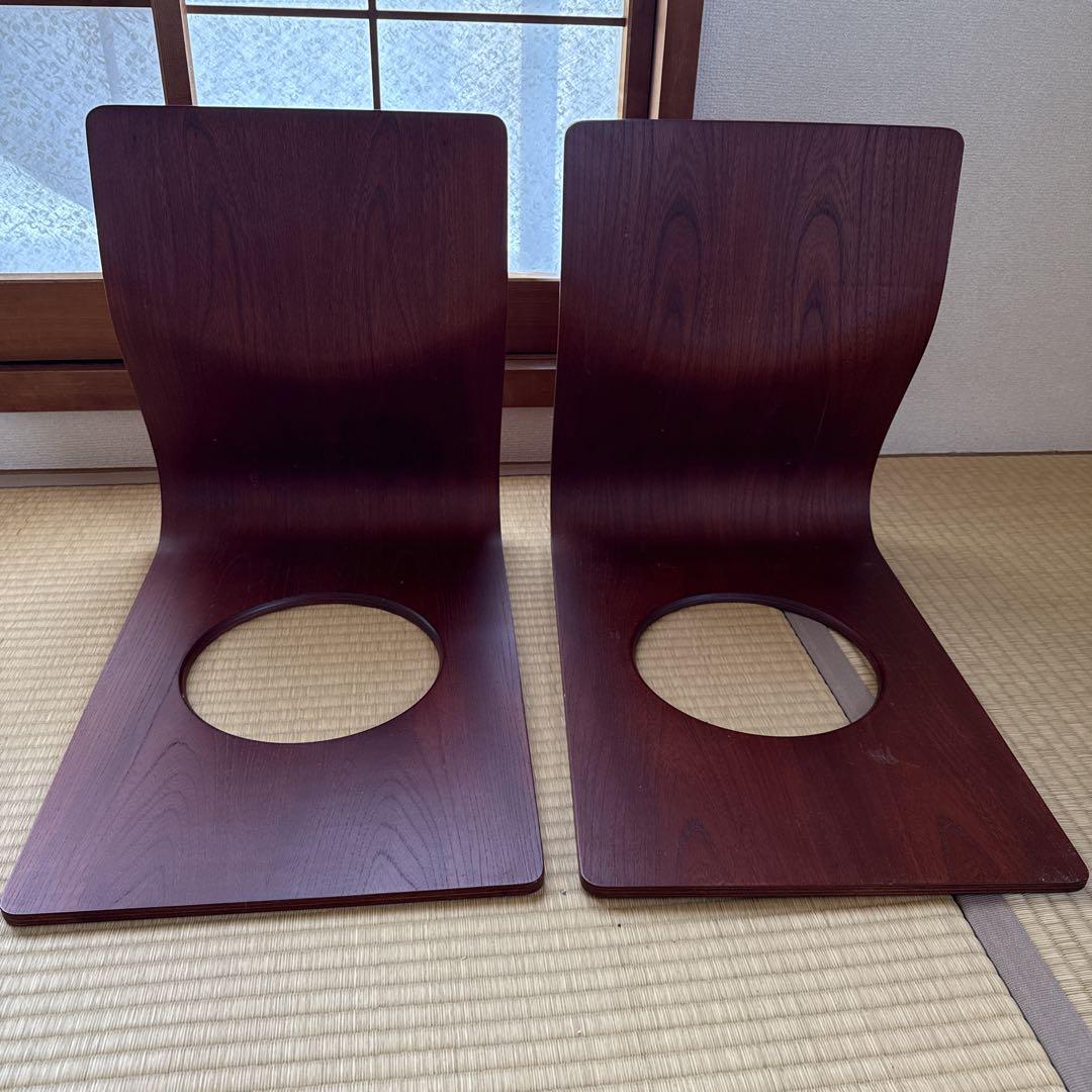 天童木工　座椅子穴あき　2個セット