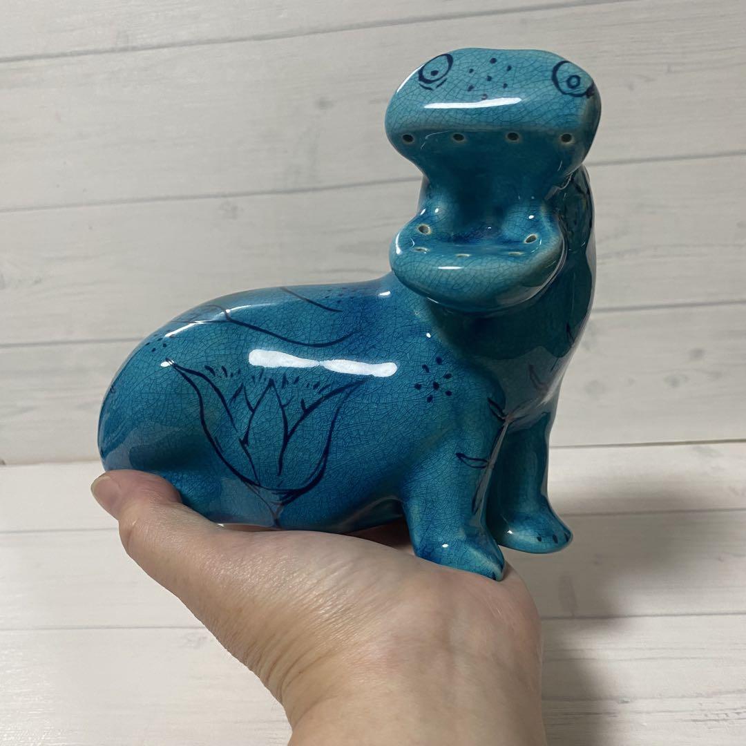 大英博物館 青いカバ 陶器製 大きめの青いカバ｜Yahoo!フリマ