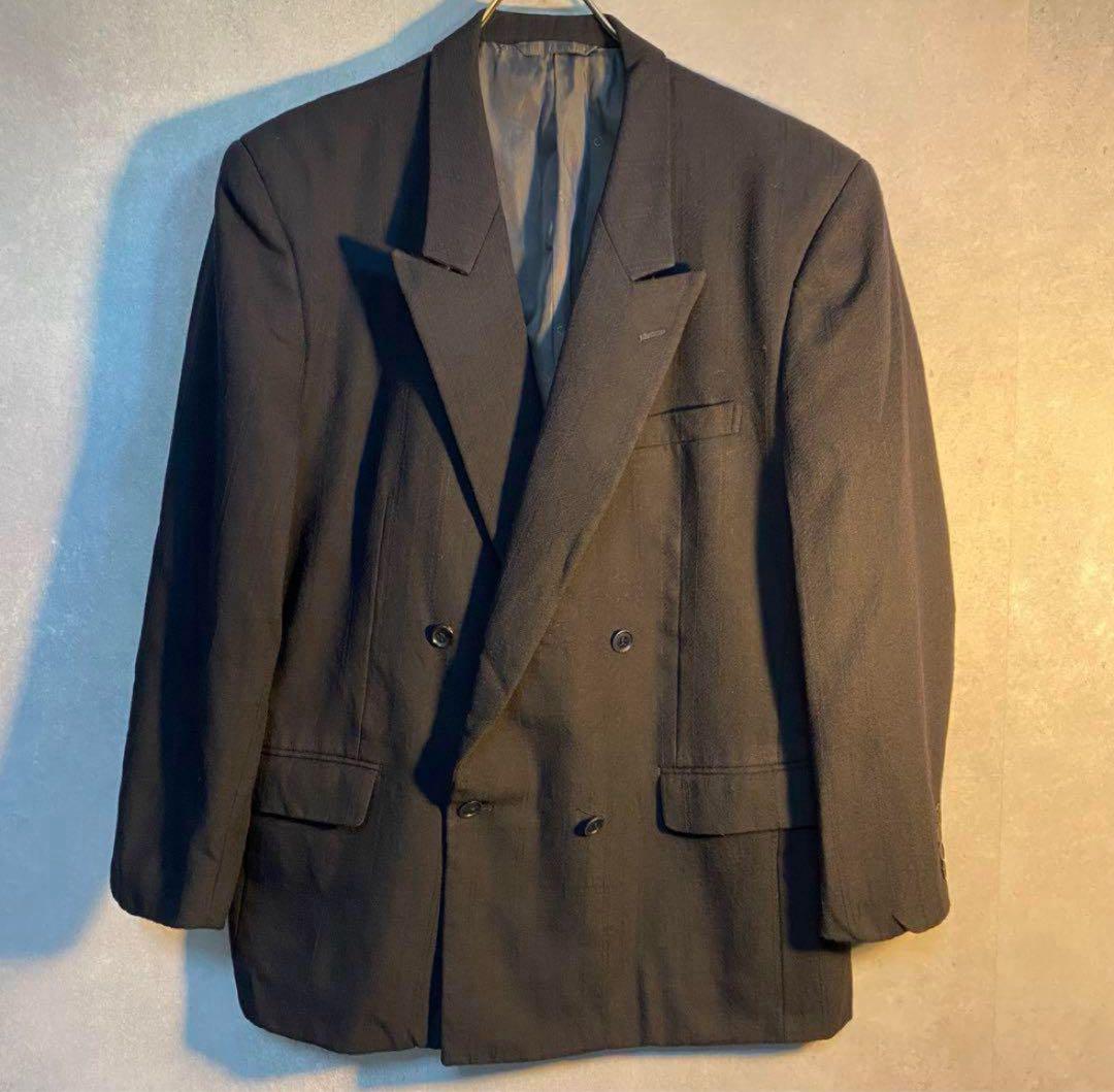 【美品】Christian Dior セットアップ　ダブル　ダークネイビー