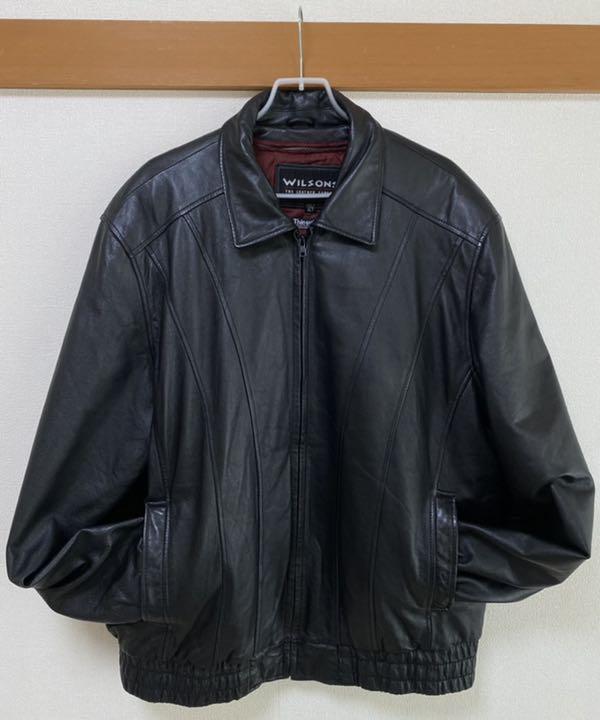 ブラック系,XL(LL)【超目玉枠】古着 ヴィンテージ 本革 WILSONS レザー ...