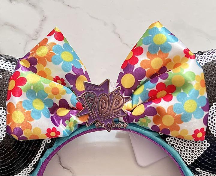 【Disney】WDW ポップセンチュリー ミニーマウス カチューシャ 海外ディズニー ミニーカチューシャ WDW ポップセンチュリー