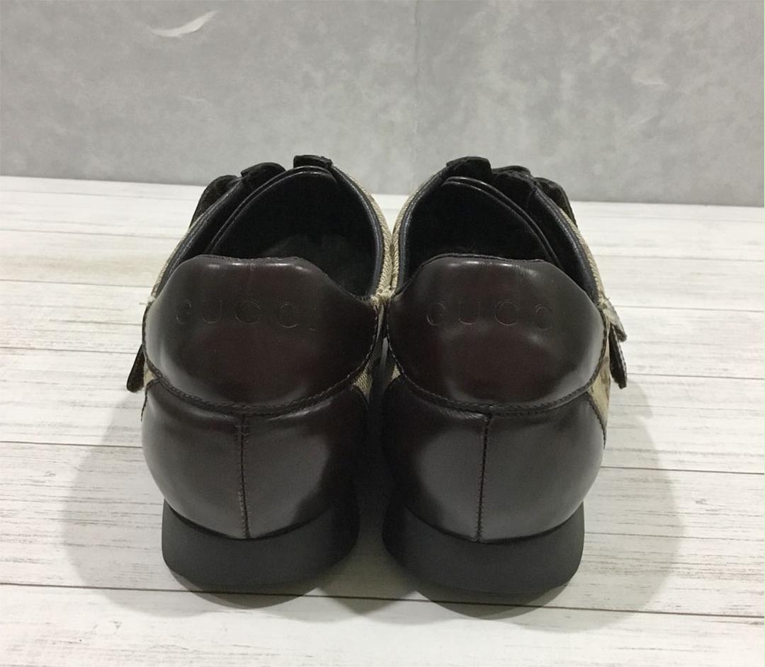 GUCCI スニーカー イタリア製 37C 23.5㎝ oV5Ls-m45663924390 グッチ GG柄 ベルクロ 豊富な定番