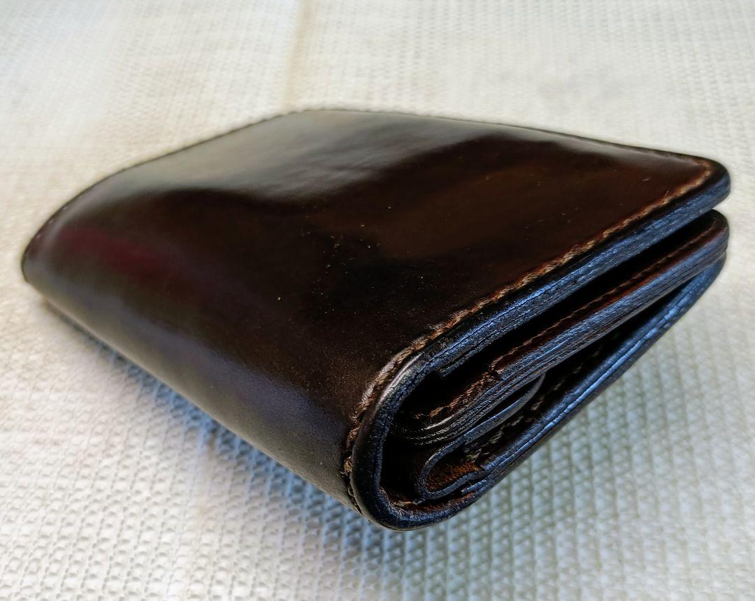 FUNNY コードバン ミドルウォレット ライダースウォレット 二つ折財布 本革