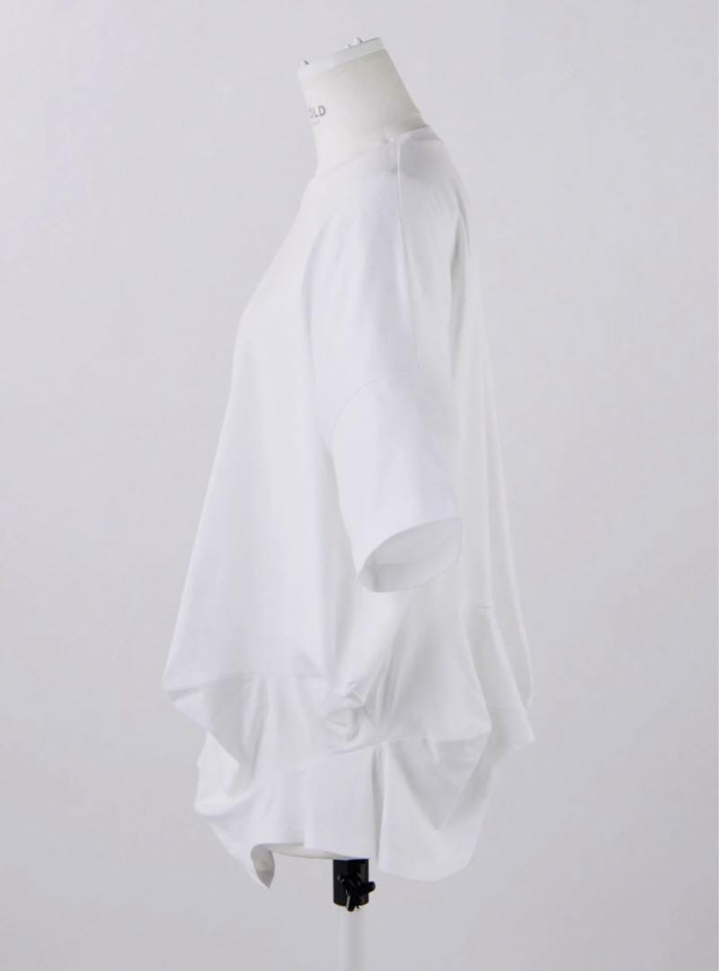 ENFOLD エンフォルド　CURVE LAYERED HEM Tシャツ