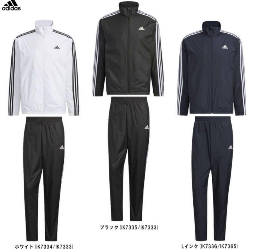 31%割引 新品 adidas アディダス　ウインドブレーカ 黒 白 裏起毛 M