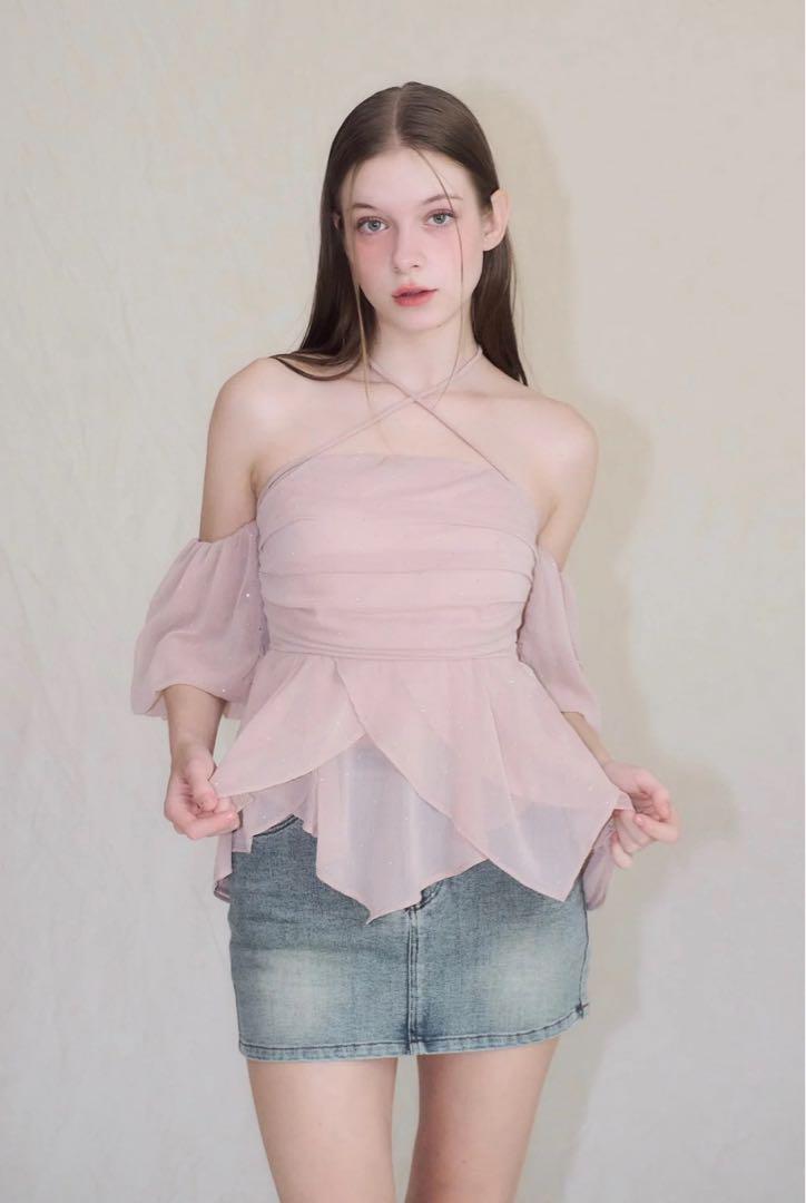 新品】Yilon イロン BIJOU OFFSHOULDER BLOUSE - メルカリ