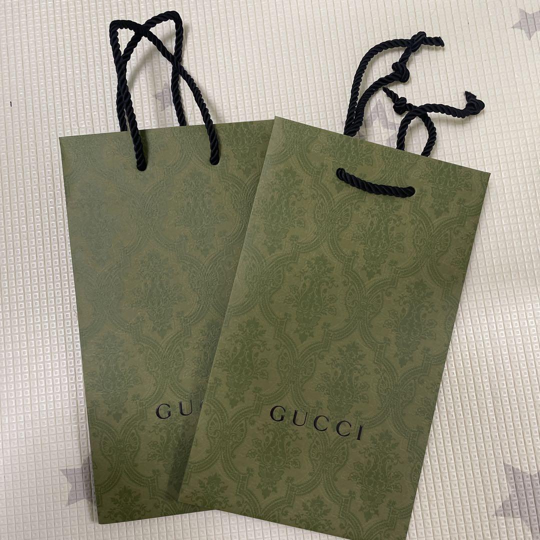 【新品未使用】GUCCI グッチショッパーショップ袋２枚セット