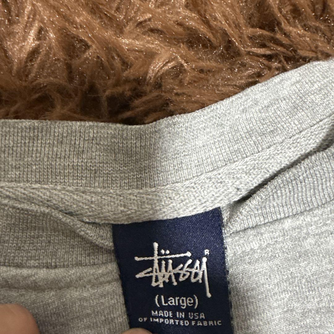 Stussy グレー トレーナー Lサイズ