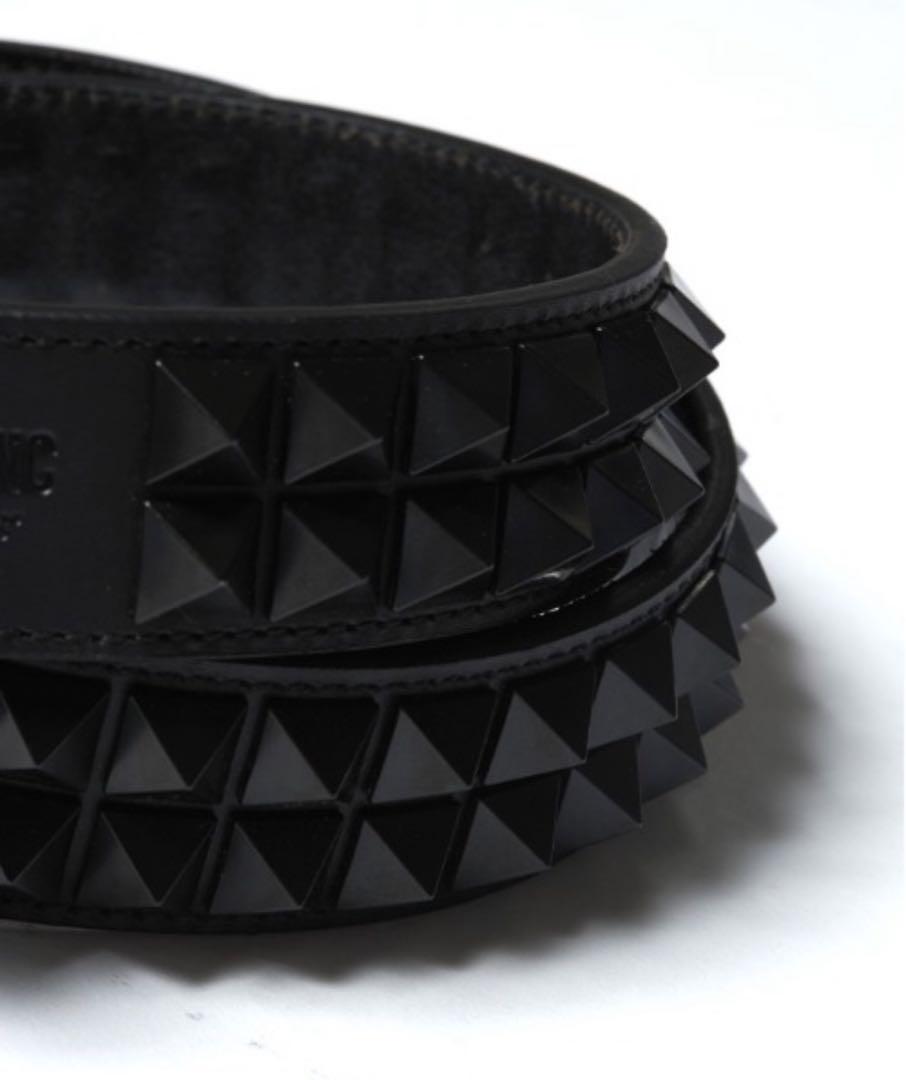 小物 virgo leather studs belt