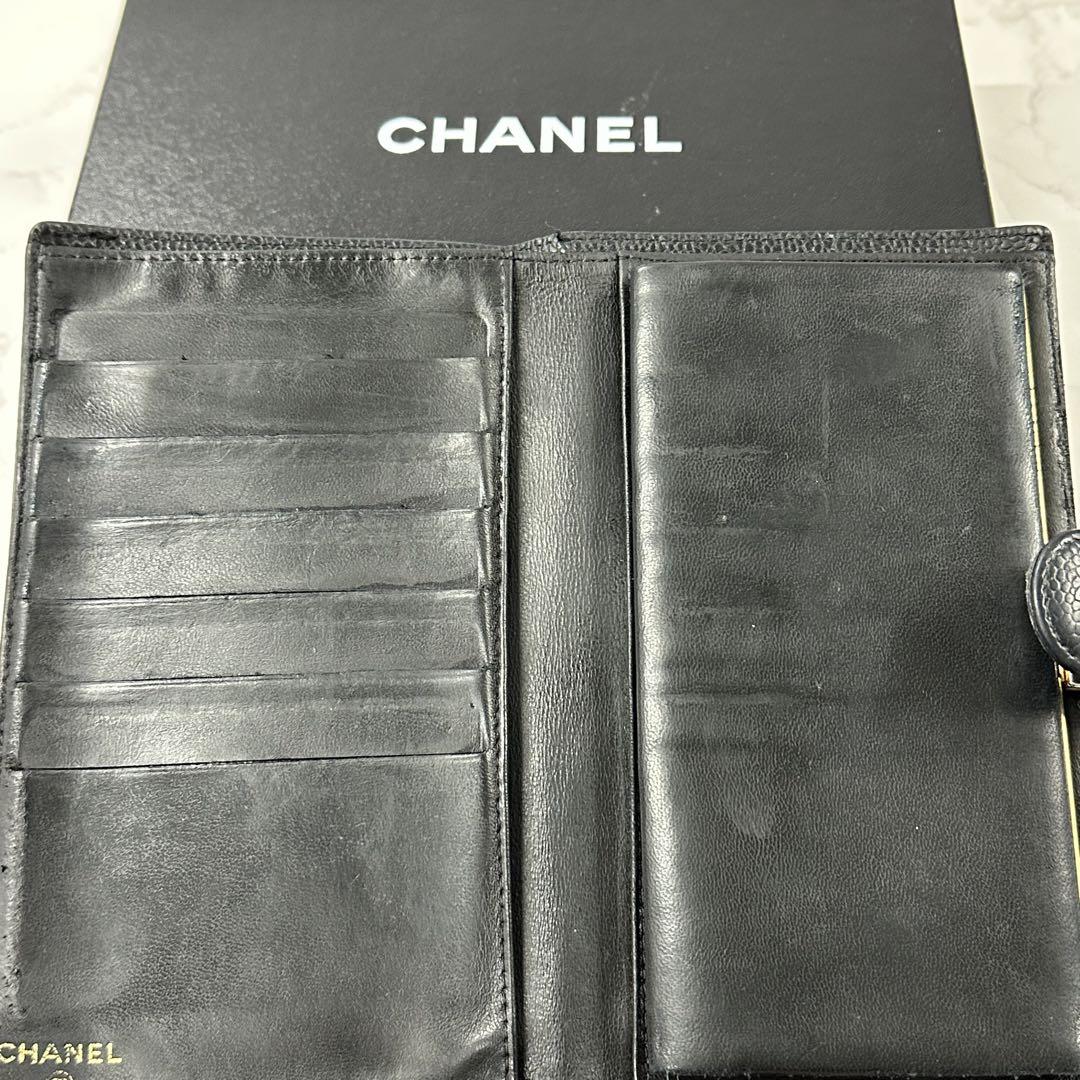 CHANEL キャビアスキン デカココ　長財布 超良品‼️ シャネル CHANEL 財布 長財布 キャビアスキン デカココ