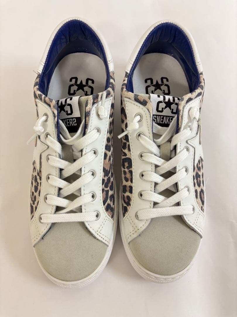 2STAR レオパード柄スニーカー サイズ40 ツースター 2STAR レオパード柄スニーカー サイズ40 ツースター