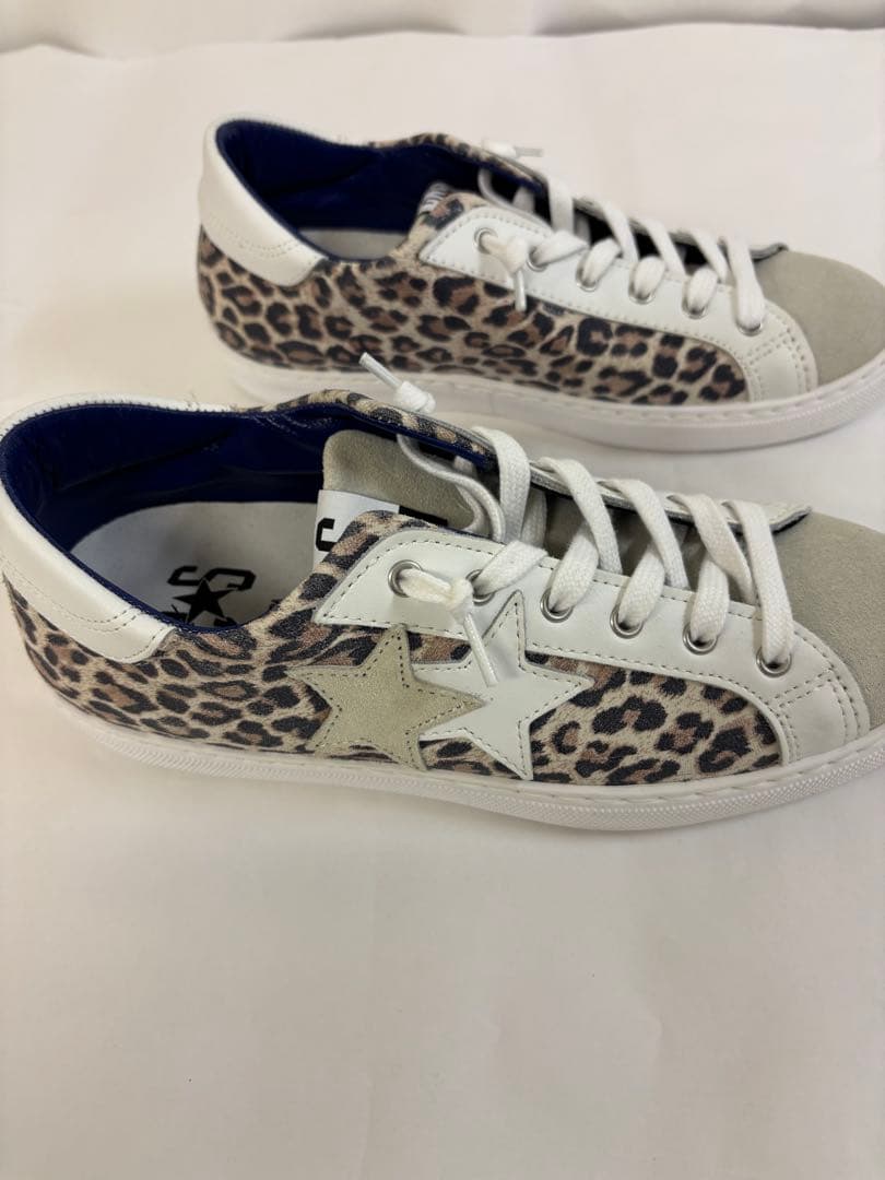 2STAR レオパード柄スニーカー サイズ40 ツースター 2STAR レオパード柄スニーカー サイズ40 ツースター