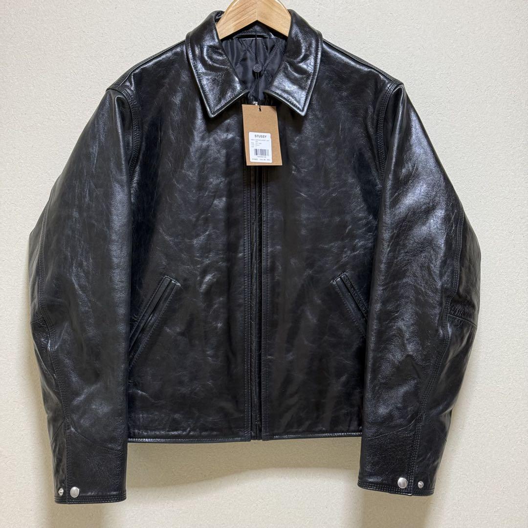 【STUSSY】 25ss GARAGE JACKET LEATHER