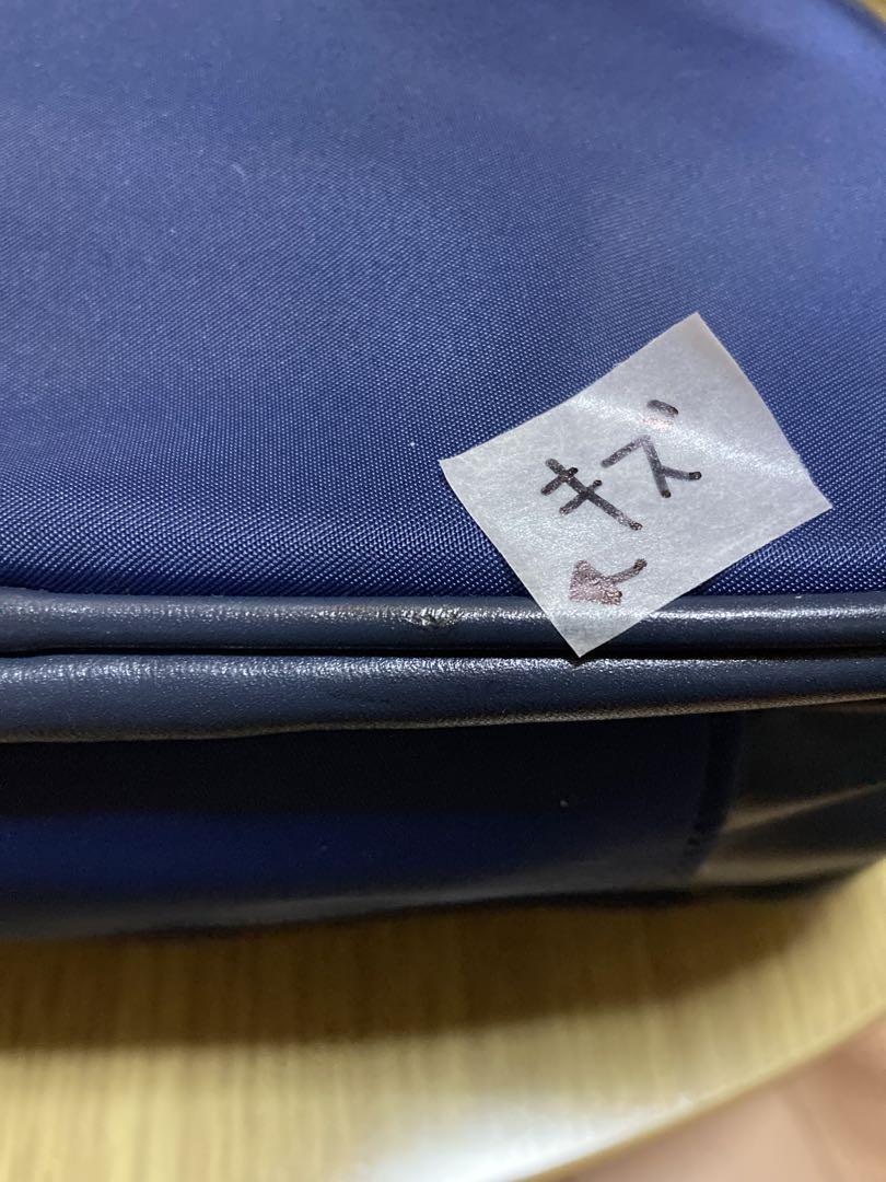 キタムラ　リュック　Ｋ２ ネイビー　刺繍　牛革　ナイロン　軽量