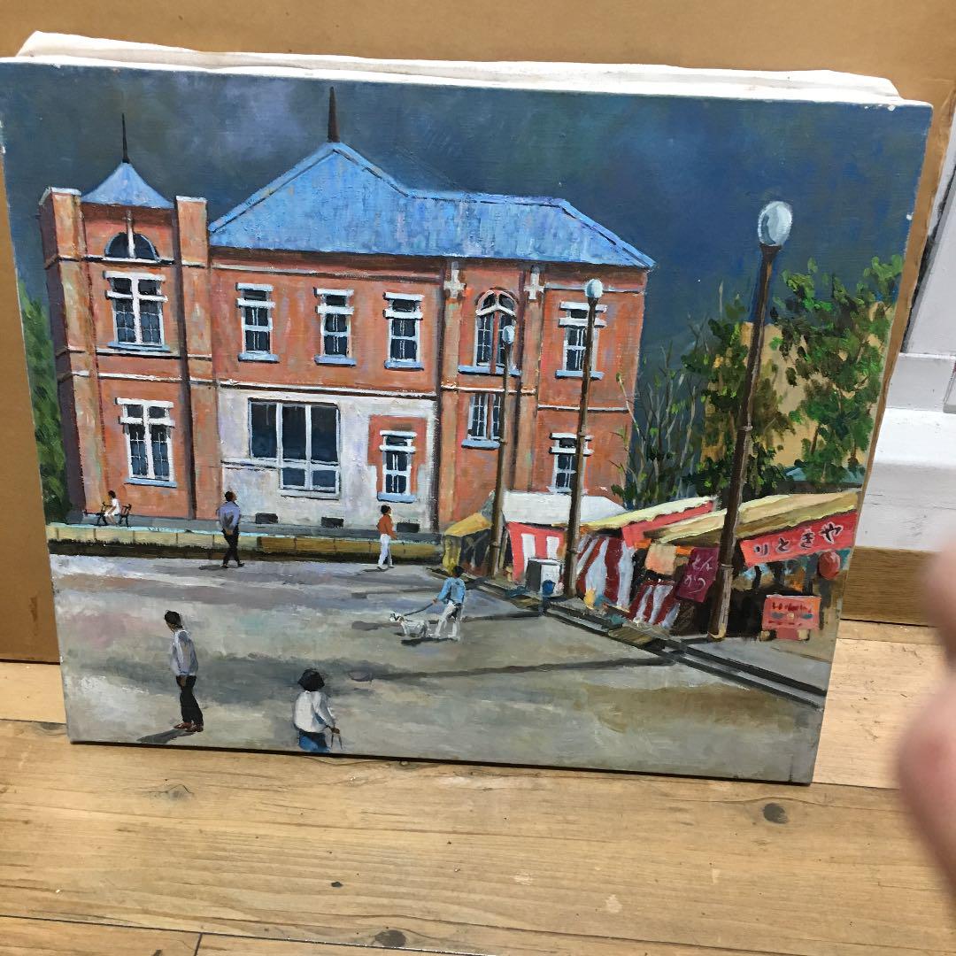 油絵 絵画 飾り物 出店 建物(¥4,300) , メルカリ スマホでかんたん フリマアプリ