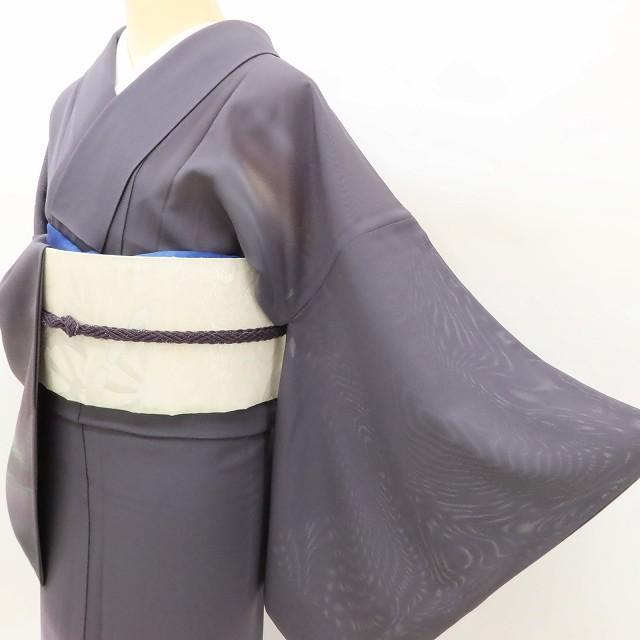 美品 夏着物 正絹 絽“ノスタルジックな朝焼けや夕焼けと山の景”訪問着 E-48