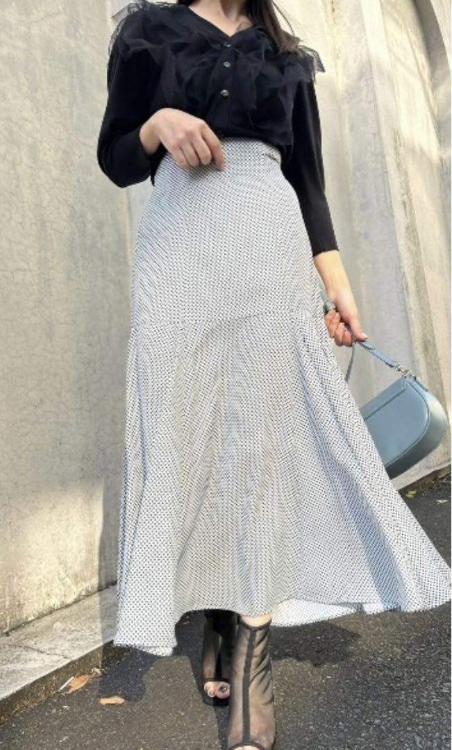 【新品/未使用】SNIDEL ロングスカート 春夏 チェック柄 裏地有