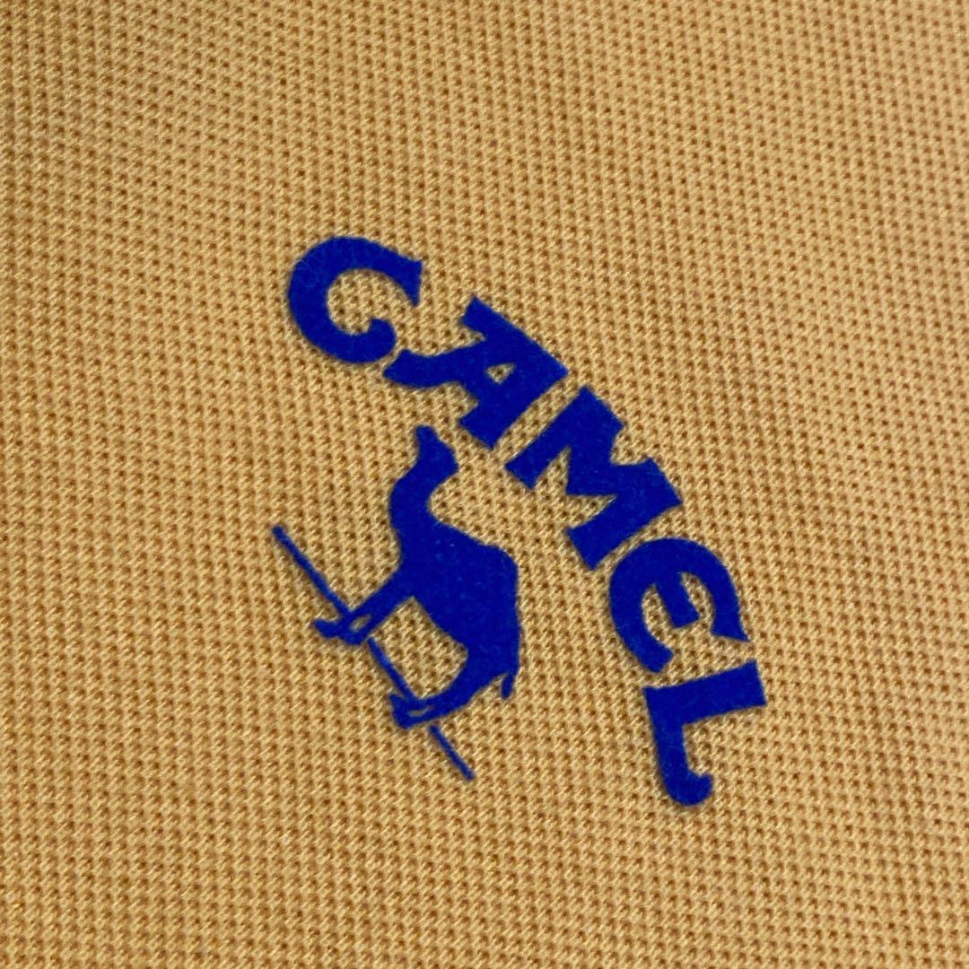 希少 90s CAMEL 鹿子 ポロシャツ F1 イエロー 半袖 L