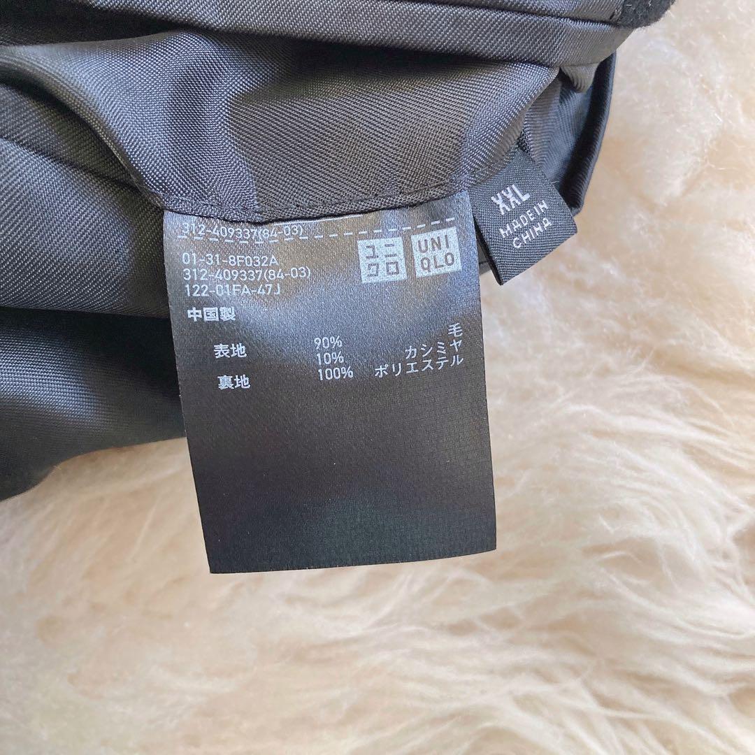 UNIQLO ユニクロ ウールカシミヤチェスターコート ブラック 大きいサイズ