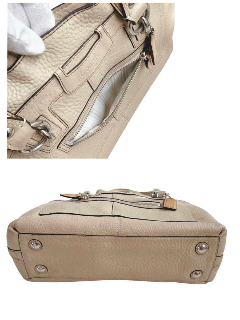 COACH】ペネロピ レザー ハンドバッグ トートバッグ ベージュ