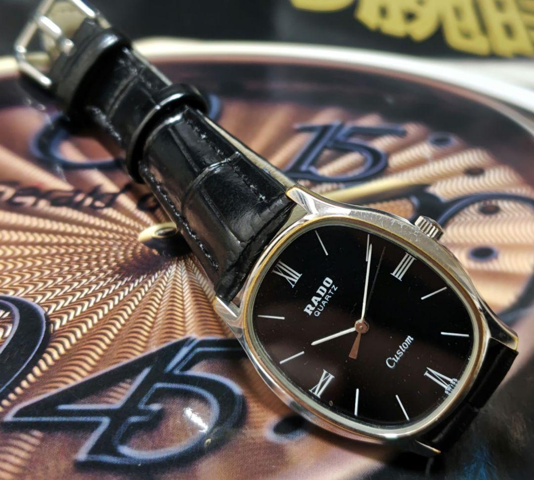 ラドー RADO Custom スイス製 クォーツ ヴィンテージ 稼働 美品