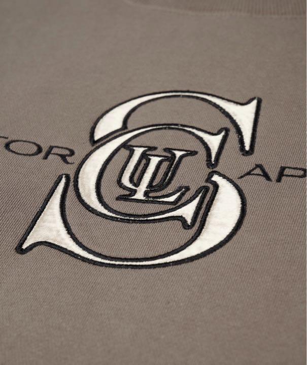SCULPTOR SATIN APPLIQUE SWEATSHIRT スウェット