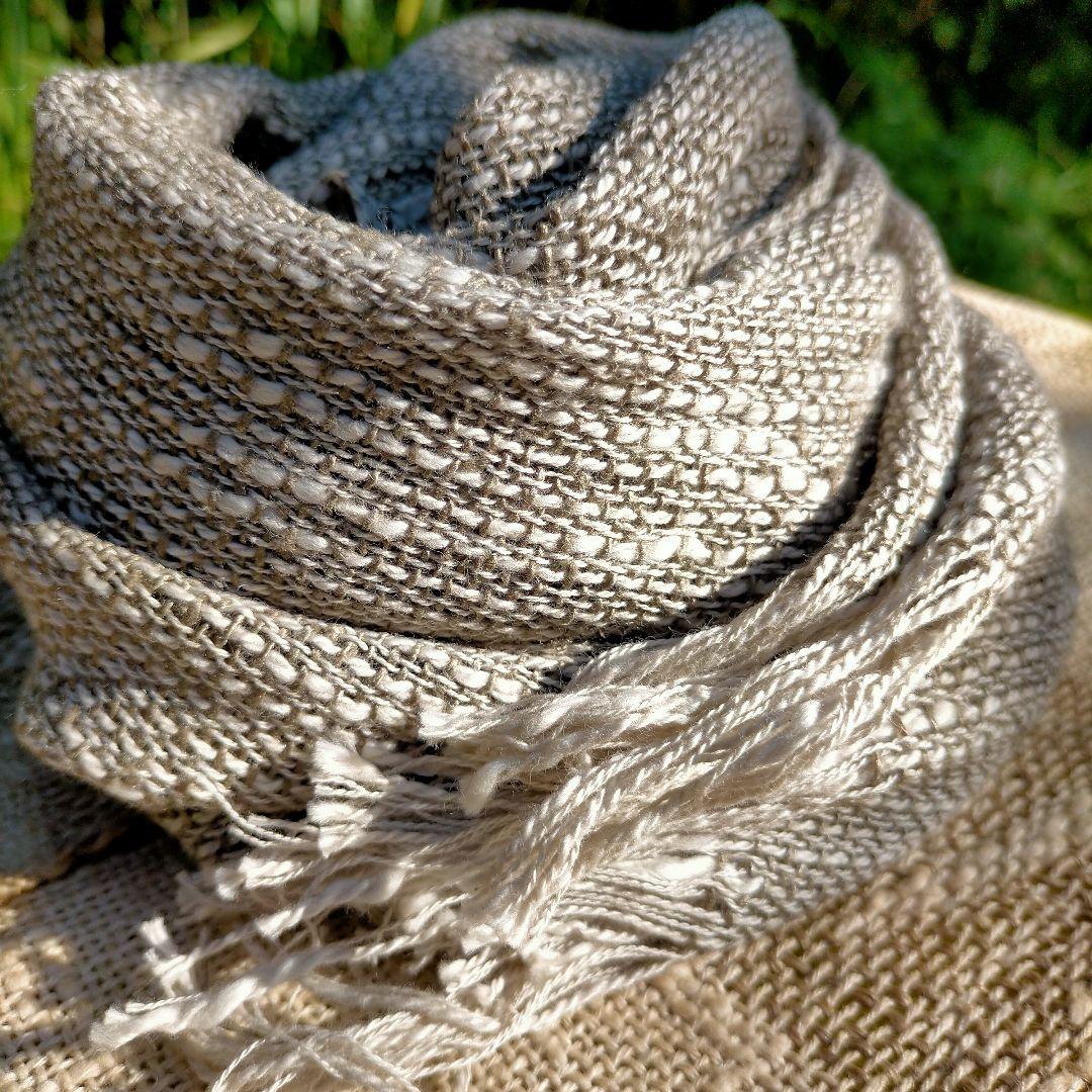 トゥルシー染めシルクコットンストール トゥルシー染めシルクコットンストール