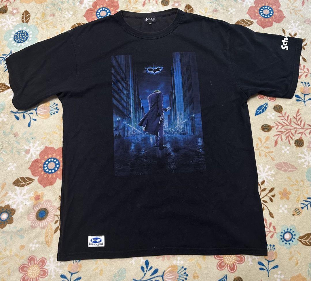 Schott 2XL ブラック Tシャツ グラフィックプリント　ジョーカー