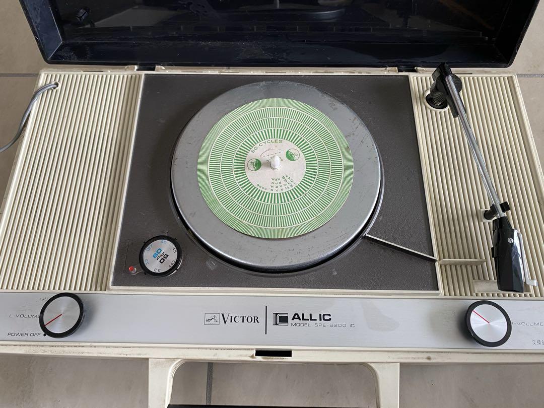 昭和の逸品 Victor ALL IC ポータブルレコードプレーヤー - メルカリ
