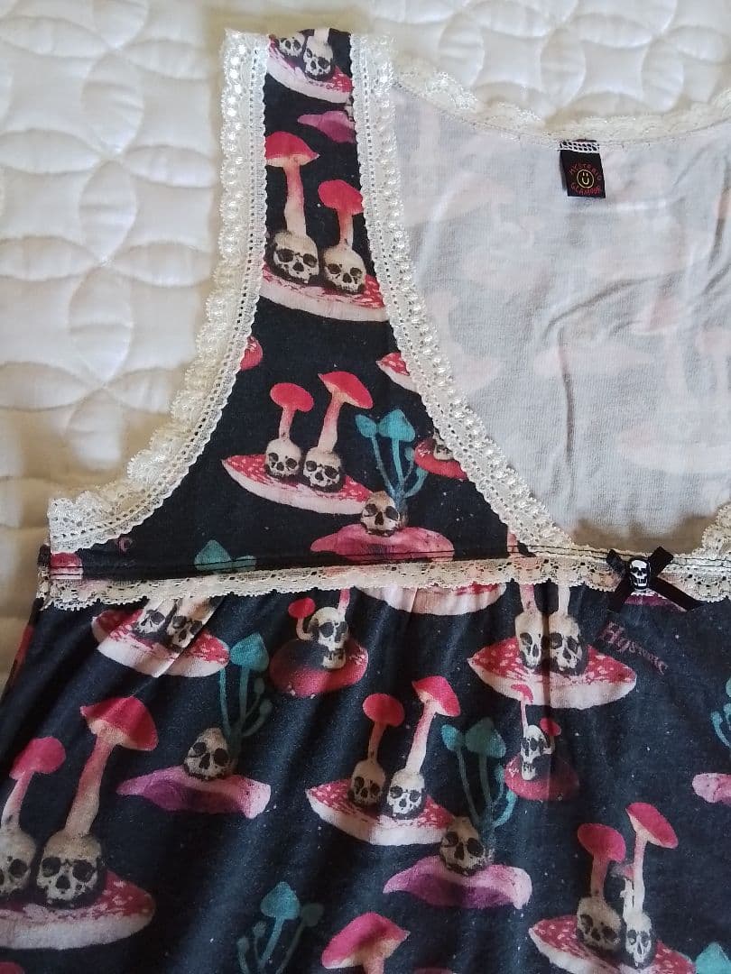 Hysteric Glamour スカル マッシュルーム ノースリーブ