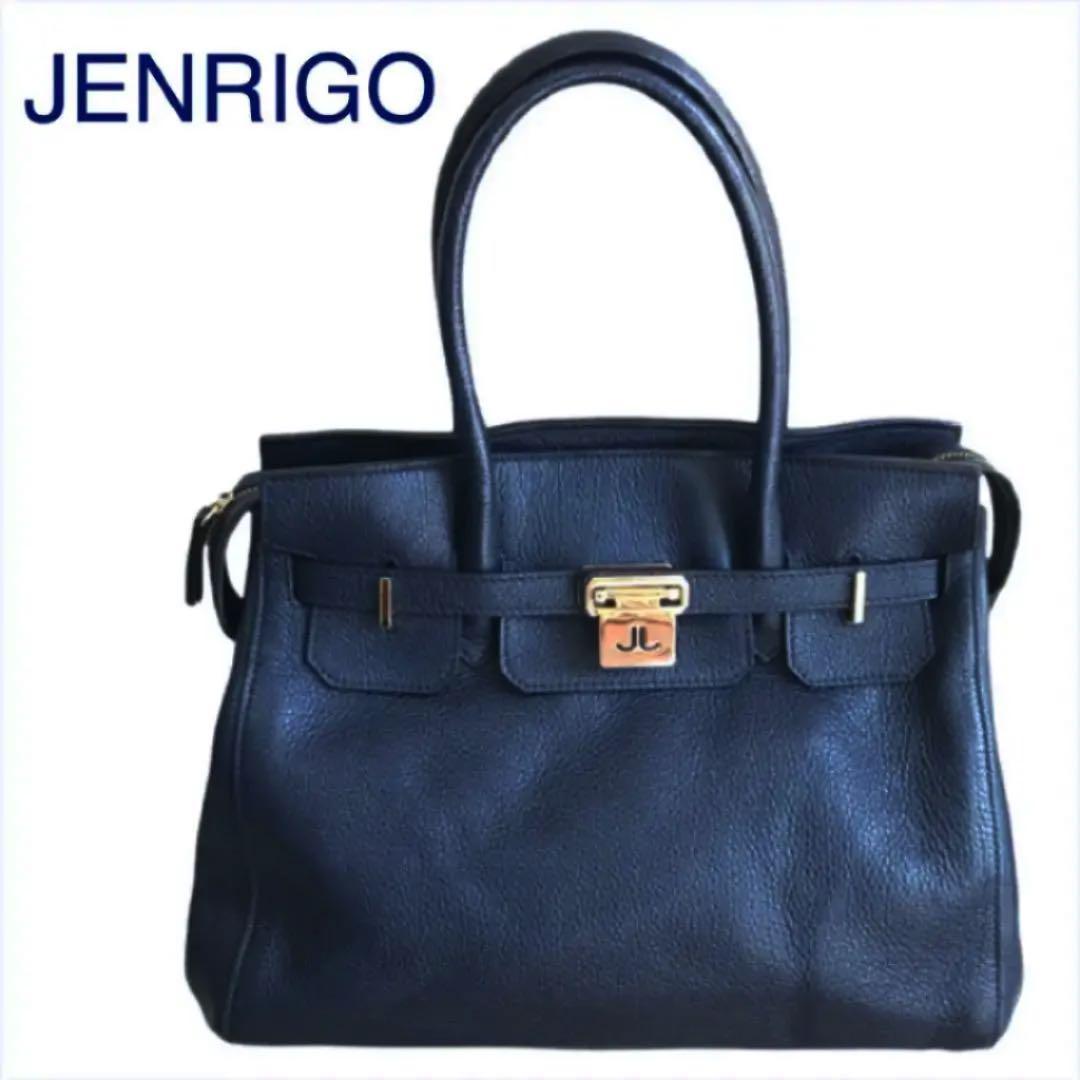 アウトレット超高品質 美品 JENRIGO ジェンリゴ トートバッグ ネイビー 革 イタリア アウトレット超高品質 美品 JENRIGO ジェンリゴ トートバッグ ネイビー 革 イタリア