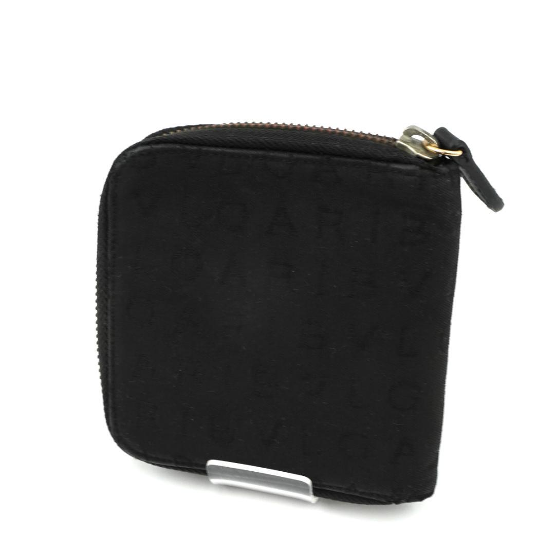 ✨極美品✨ BVLGAI ミニ財布 キャンバス ラウンドファスナー ロゴ