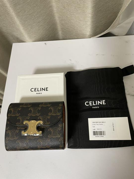 がございま 新品 トリオンフキャンバス ミニ財布 即発送 woMXh-m45698761664 未使用 CELINE セリーヌ レディース