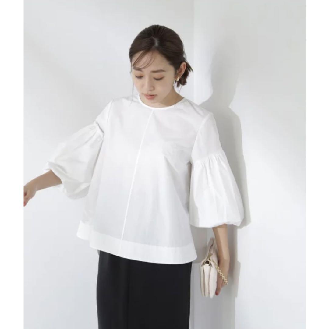 バルーンスリーブチュニック NATURAL BEAUTY BASIC ブラウス