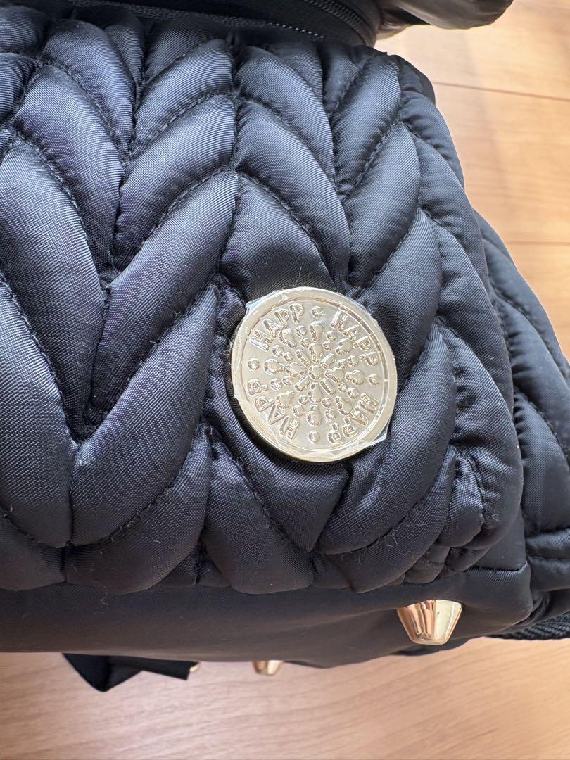 HAPP Levy Backpack Blackマザーズバッグ キルティング