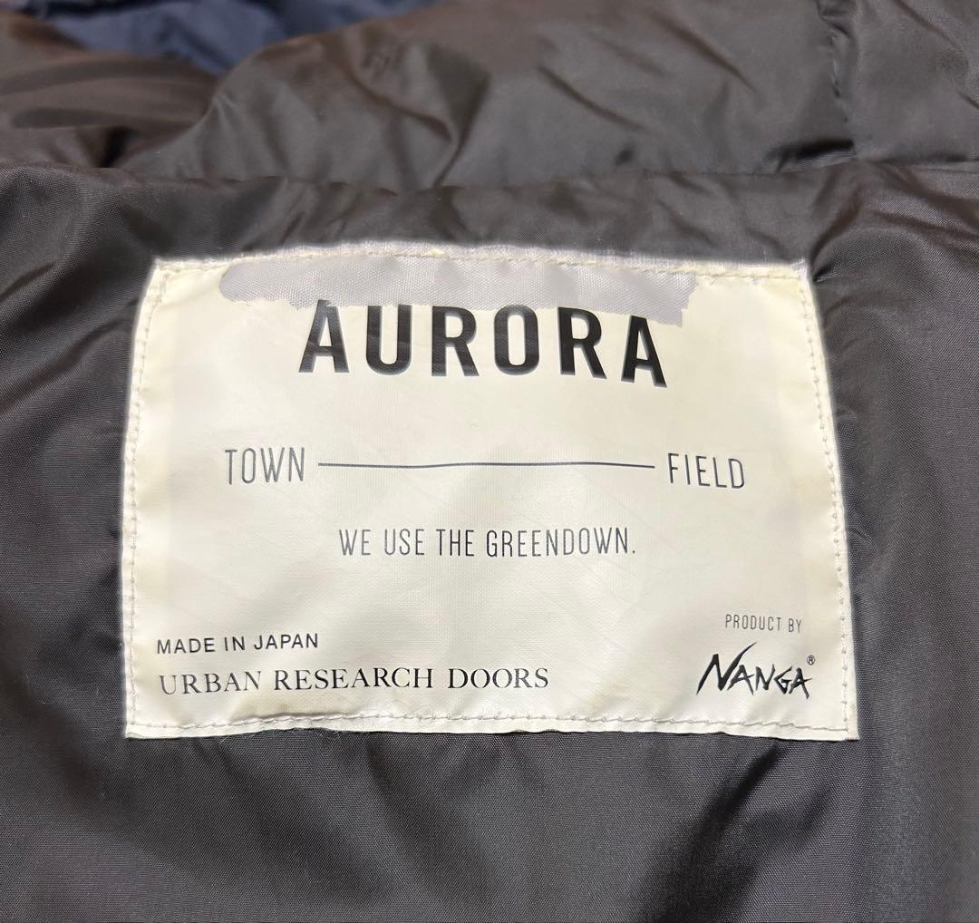 アーバンリサーチドアーズ ナンガ オーロラ NANGA ダウンジャケット 紺色 アーバンリサーチドアーズ ナンガ オーロラ NANGA ダウンジャケット 紺色