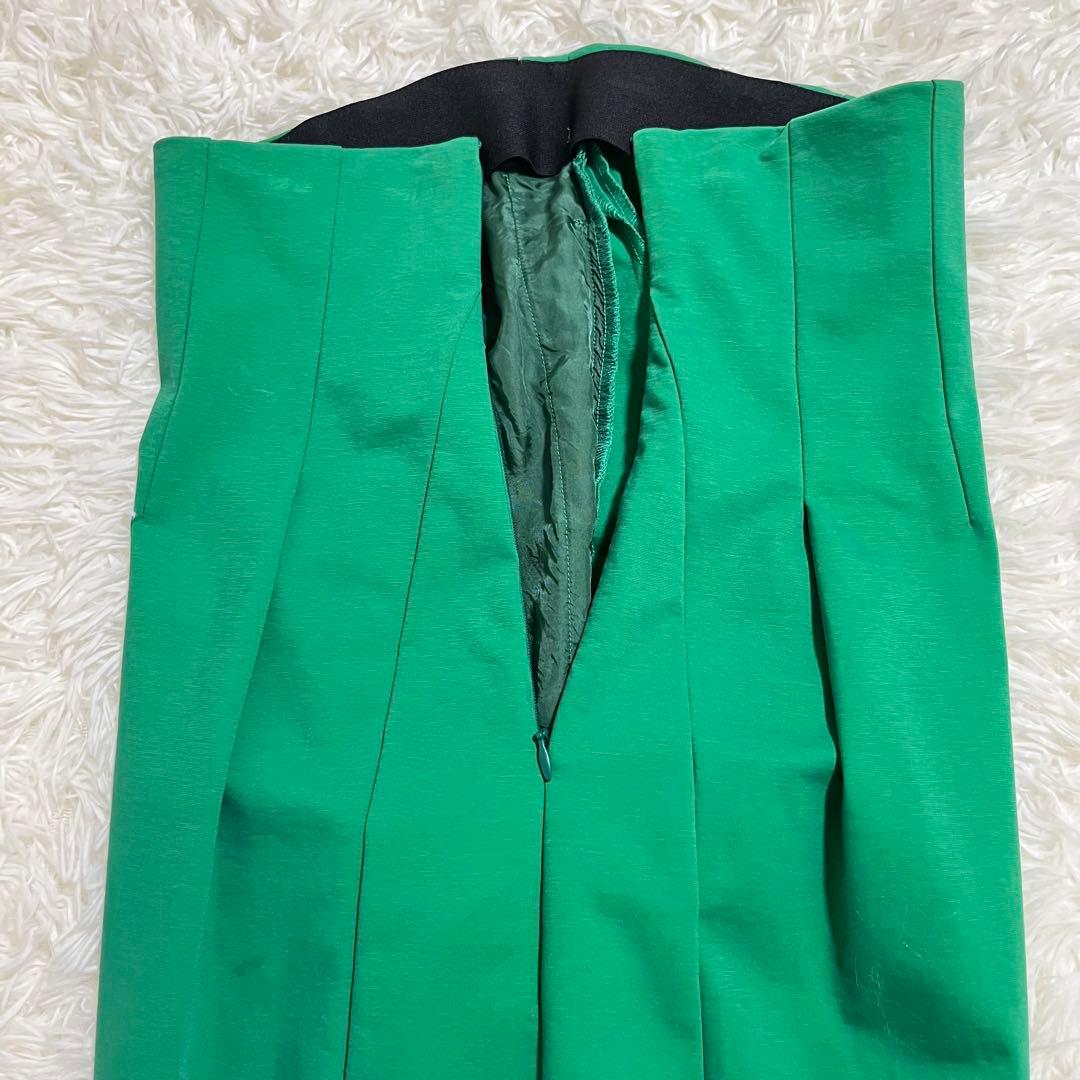 LE PHIL ルフィル ワイド フレア パンツ グリーン サイズ1 LE PHIL ルフィル ワイド フレア パンツ グリーン サイズ1