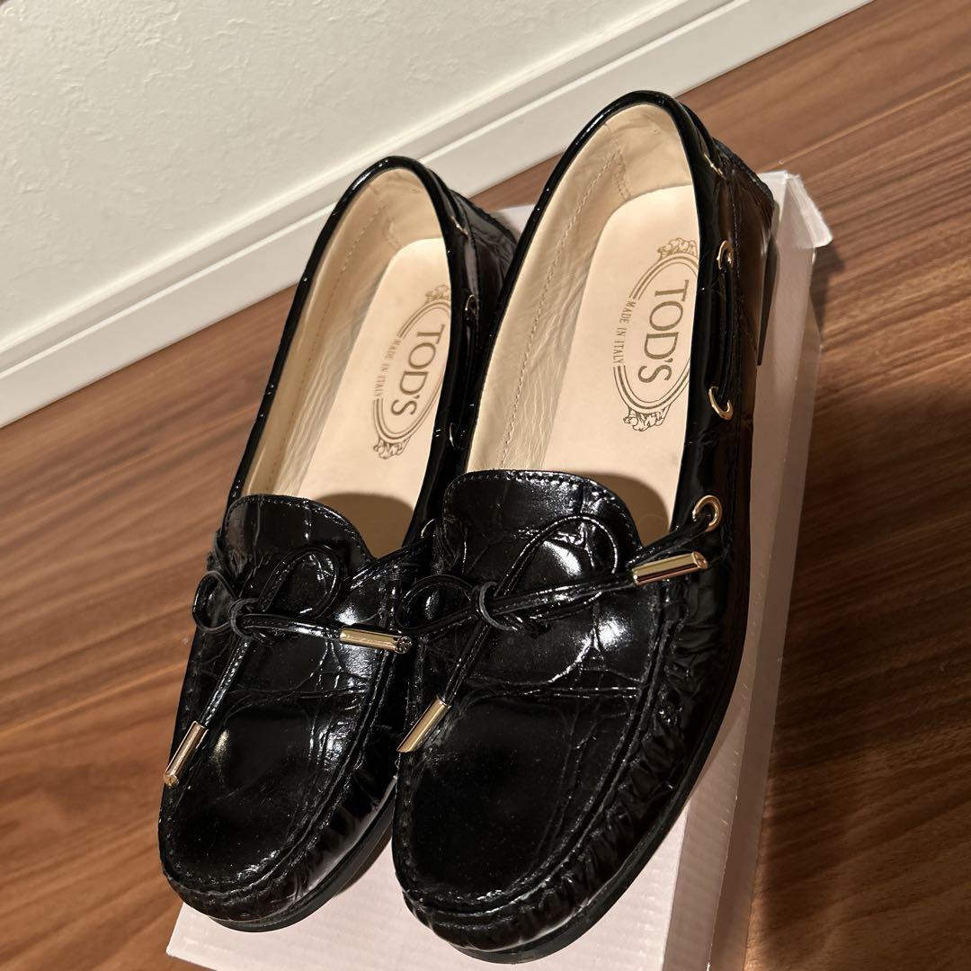 TOD’S ローファー 希少クロコダイル型押し　ゴンミーニ