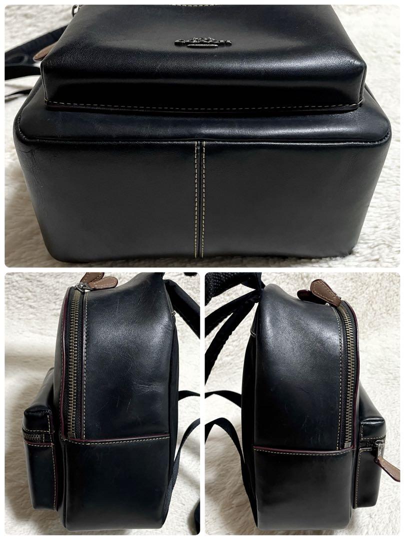 極美品 COACH ディズニー ミッキー オールレザー バックパック リュック 極美品 COACH ディズニー ミッキー オールレザー バックパック